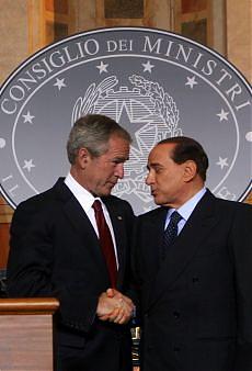 Bush, Berlusconi