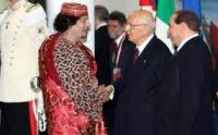Gheddafi, Berlusconi e Napolitano